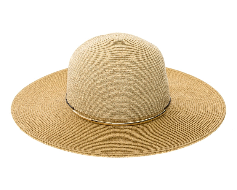 Two-tone Packaable Straw Hat